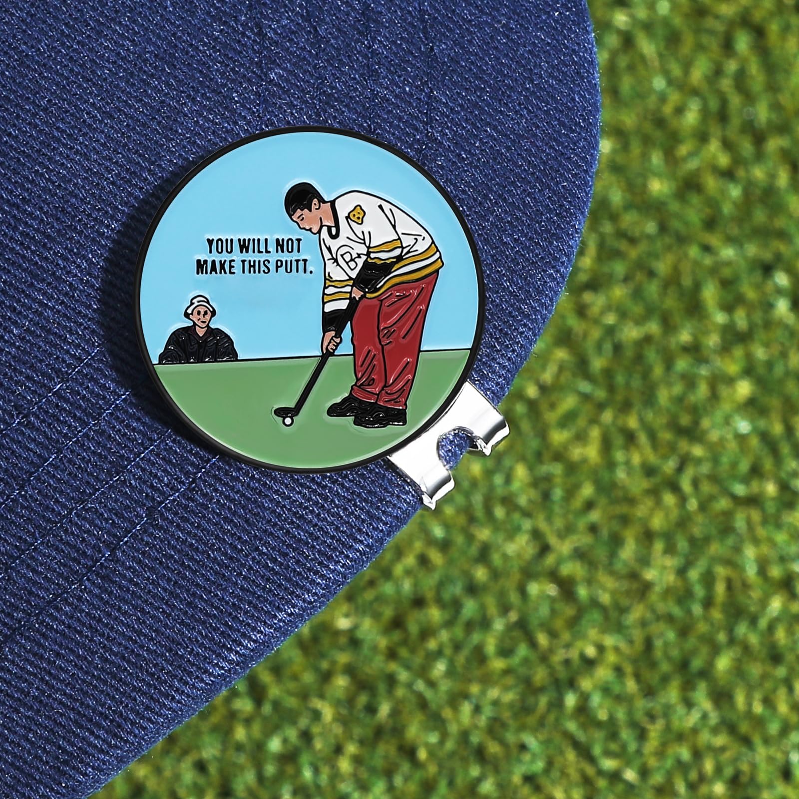 Jiaowei Enamel Golf Ball Marker With Magnetic Hat Clip - Funny Golf Accessories - Great Gift For Golf Lovers - You Will Not Make