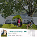 Brilliance4U Aluminum Tent Pole 13 Mm 24Ft 10.5 In, Tent Poles Replacement, Lightweight Tent Pole Repair Kit 7001 Aluminum Alloy
