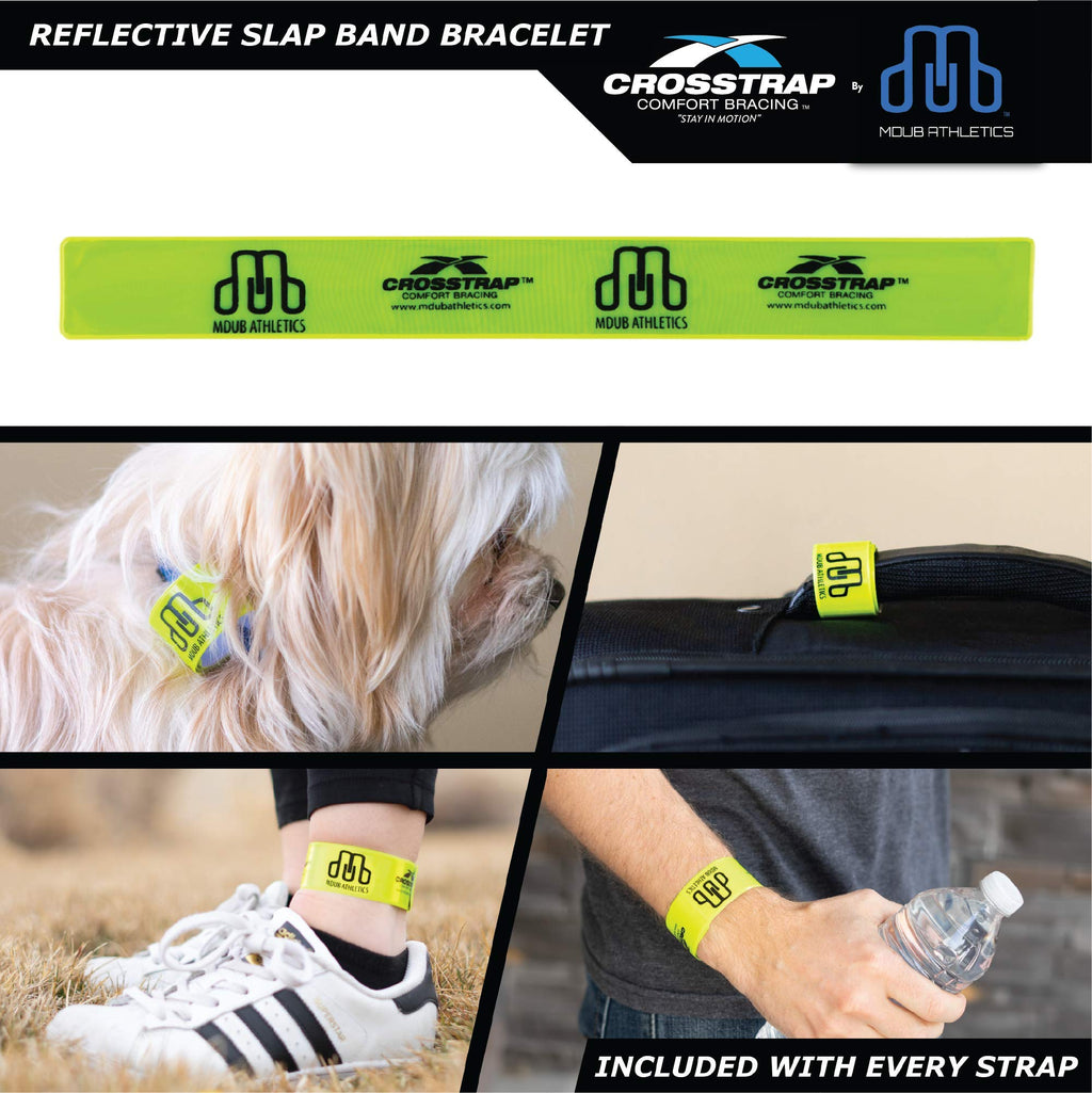 Crosstrap Shin Splint Support Strap  Adjustable Neoprene Shin Splint & Leg Compression Support Strap For Strains, Injuries, Pain