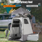 Portable Camping Shower Tent Deluxe Changing Room With Shower Bag Easy Set Up Privacy Shelter,Large Toilet Tent With Floor Drain