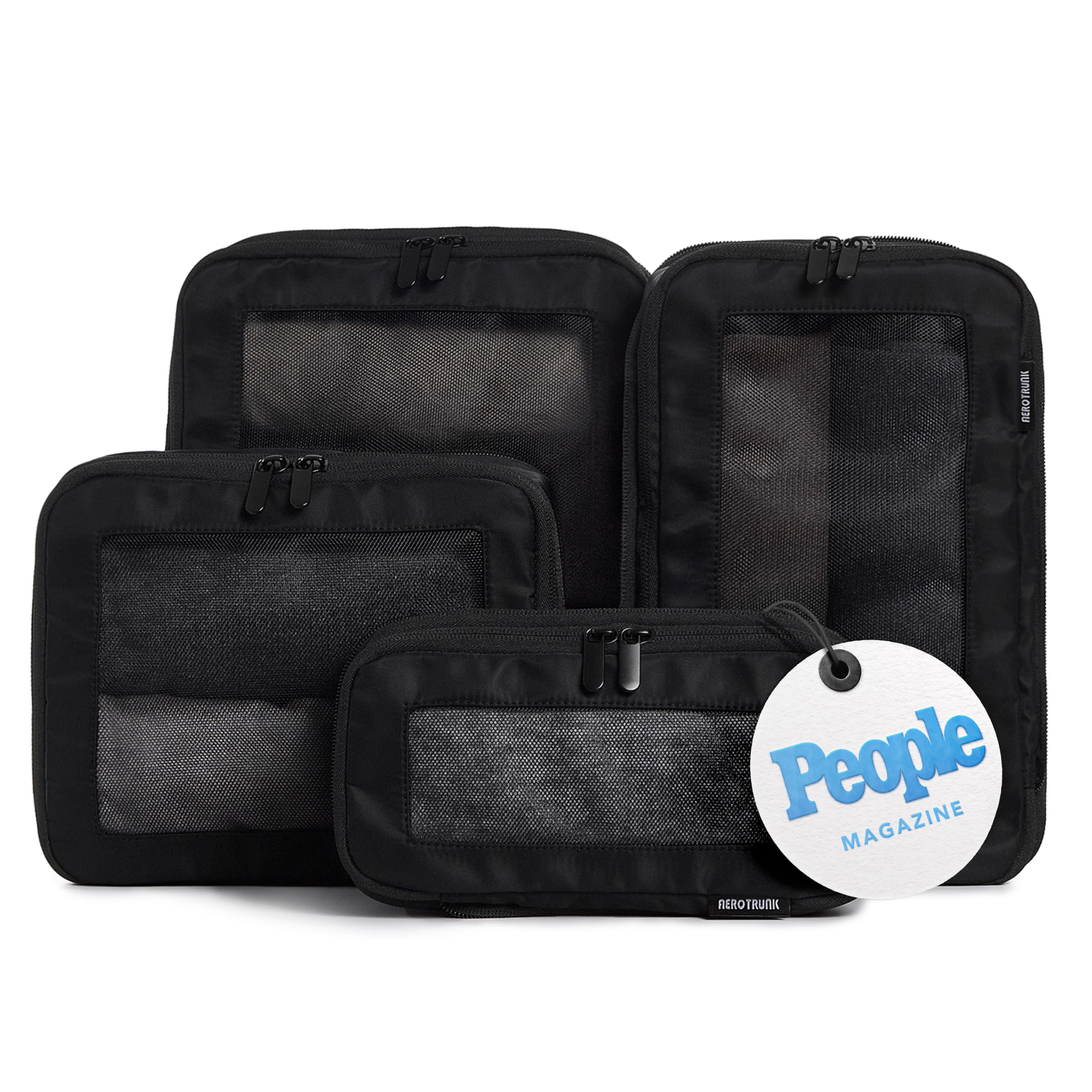 Aerotrunk Compression Packing Cubes  4 Pack  Black
