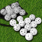 Thiodoon Practice Golf Balls Limited Flight Golf Balls 40Mm Hollow Plastic Golf Training Balls Colored Airflow Golf Balls For Sw
