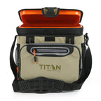 Arctic Zone Titan Deep Freeze Cooler - 16 Can Zipperless Hardbody Cooler - Moss Green Cooler With Deep Freeze Insulation, Hardbo