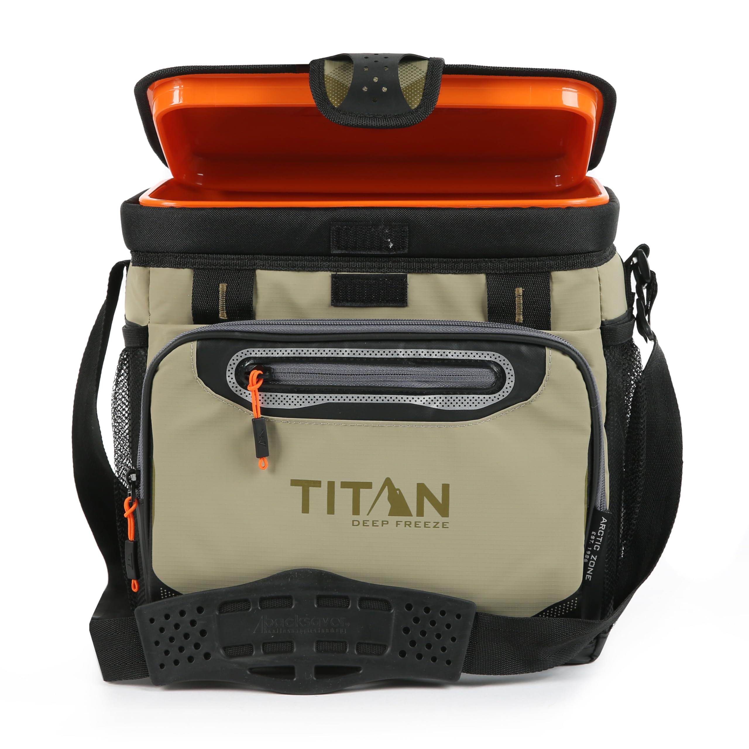 Arctic Zone Titan Deep Freeze Cooler - 16 Can Zipperless Hardbody Cooler - Moss Green Cooler With Deep Freeze Insulation, Hardbo