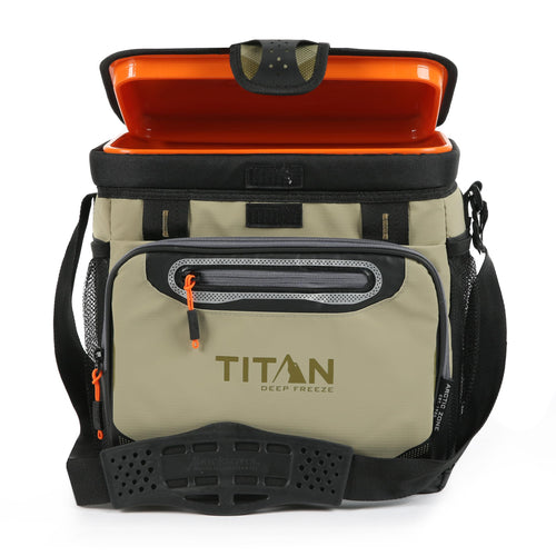 Arctic Zone Titan Deep Freeze Cooler - 16 Can Zipperless Hardbody Cooler - Moss Green Cooler With Deep Freeze Insulation, Hardbo