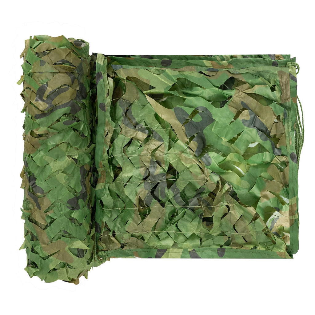 Loogu Camo Netting, Camouflage Netting For Sunshade, Camping, Shooting And Hunting And Many More (16.5X20Ft, 5Mx6M, Woodland Cam