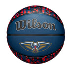Wilson Nba Team Graffiti Basketball - New Orleans Pelicans, Size 7-29.5''