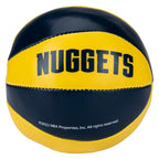 Franklin Sports Nba Denver Nuggets Toy Basketballs - 2 Pack Of Kids Soft Mini Basketballs For Over The Door + Indoor Hoops - Nba