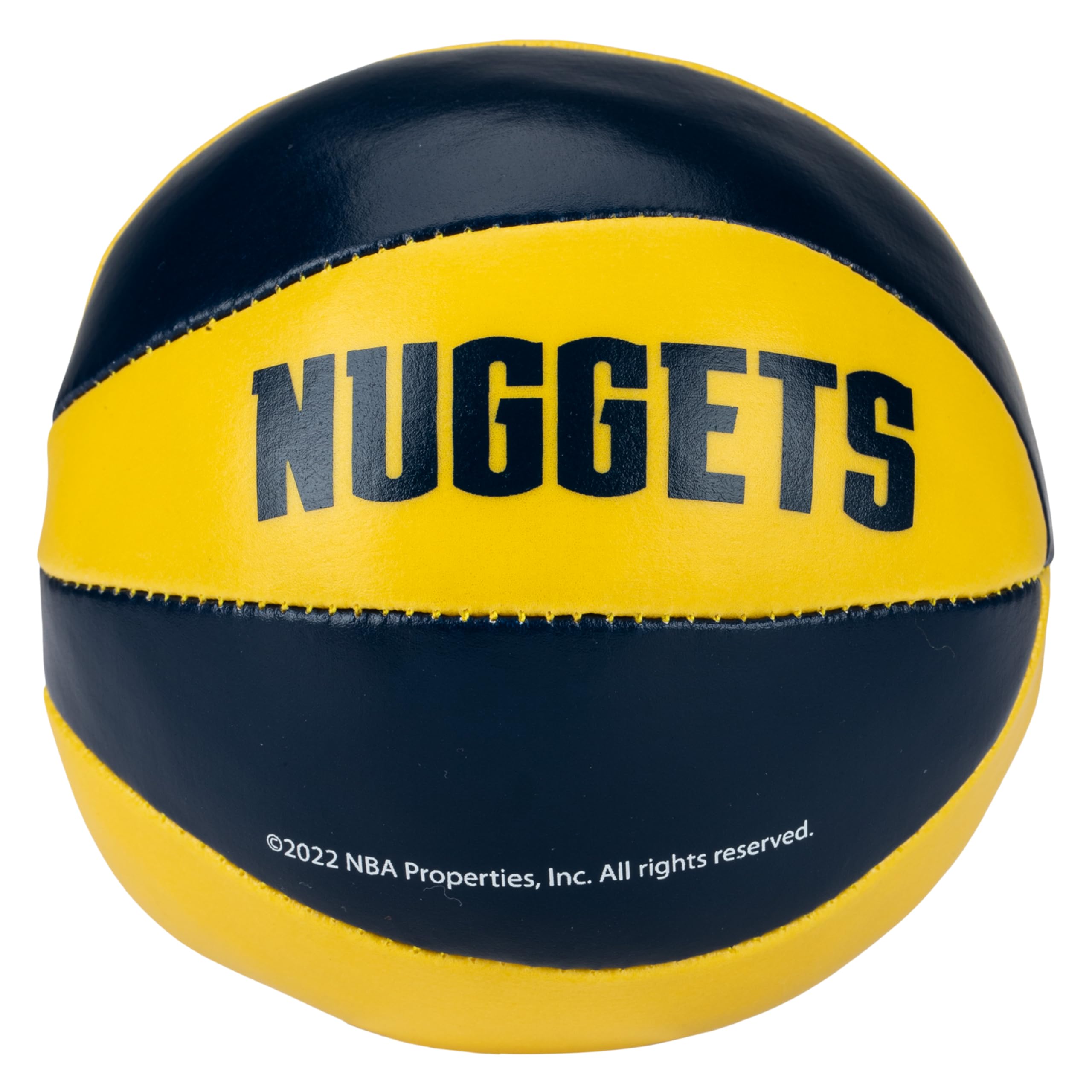 Franklin Sports Nba Denver Nuggets Toy Basketballs - 2 Pack Of Kids Soft Mini Basketballs For Over The Door + Indoor Hoops - Nba
