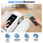 Under Desk Elliptical Machine-Elliptical Machine For Seniors,Portable Silent Electric Home Leg Exerciser With Remote Control,12