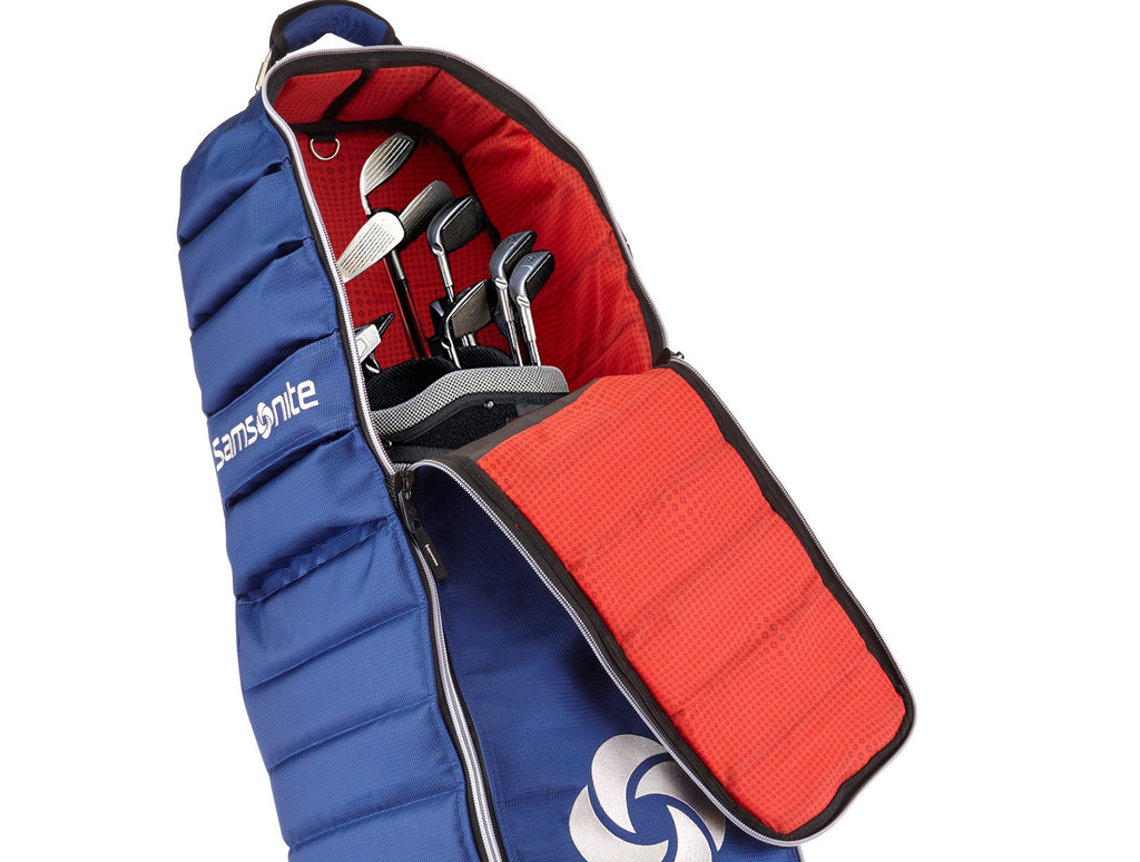 Samsonite Quilted Golf Travel Cover With Spinner Wheels And Detachable Shoe Bag, Black