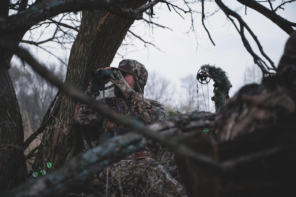 First Lite Aerowool Touch Liner Merino Wool Glove - Lightweight, Touchscreen Compatible Camo Hunting Gloves - First Lite Specter