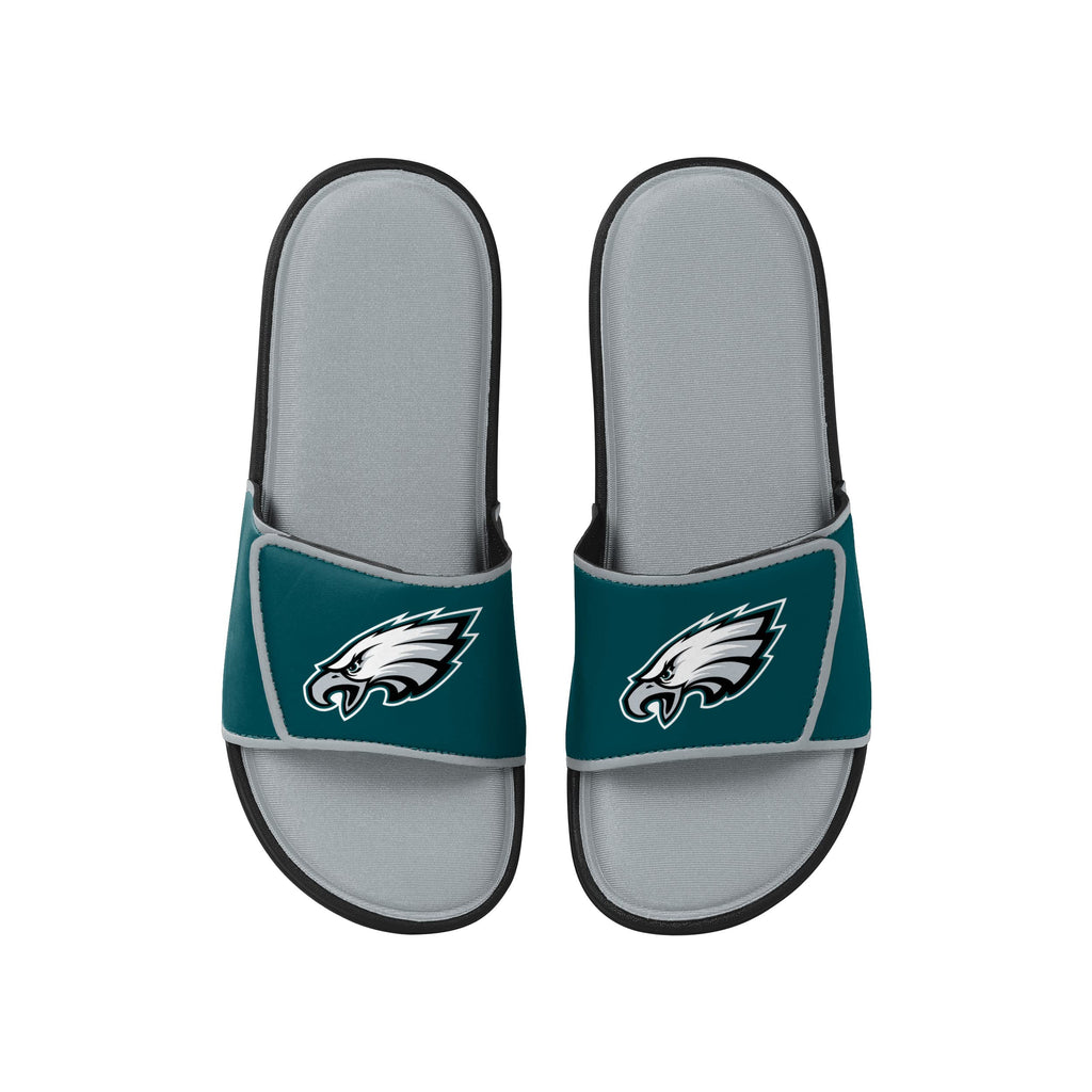 FOCO Philadelphia Eagles NFL Mens Foam Sport Slide - L