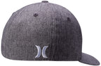 Hurley Mens Baseball Cap - Corp Stretch Fitted Hat, Size Large-X-Large, Light Grey