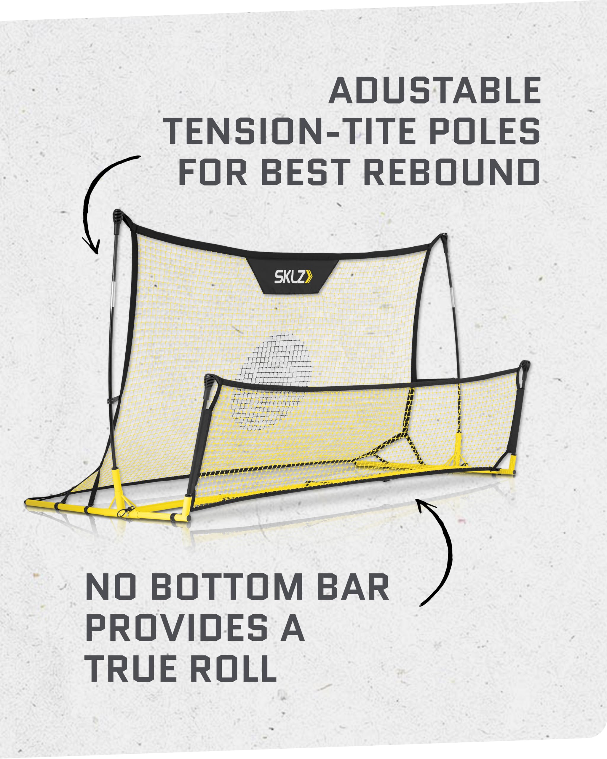 Sklz Quickster Soccer Trainer Portable Soccer Rebounder Net For Volley, Passing, And Solo Training