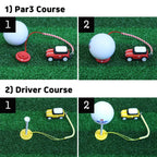 3D Om Golf Tees Hanger, Mini Silicone With Guide Ring, Stylish Cute Adorable(Green)