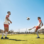 Soccer Balls Size 5 with Pumps - Set of 2 Soccers and 2 Pumps - Official Size and Weight - Safe Soft Cover and Long-Lasting Perf