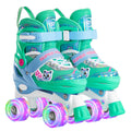 SUPER YOUNGSTER Adjustable Light Up Kids Unicorn Roller Skates for Girls Ages 4-6 5-8 8-12