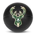 Franklin Sports Nba Milwaukee Bucks Mini Foam Basketball - Kids 5.5'' Inch Toy Basketball For Over The Door + Mini Indoor Hoops