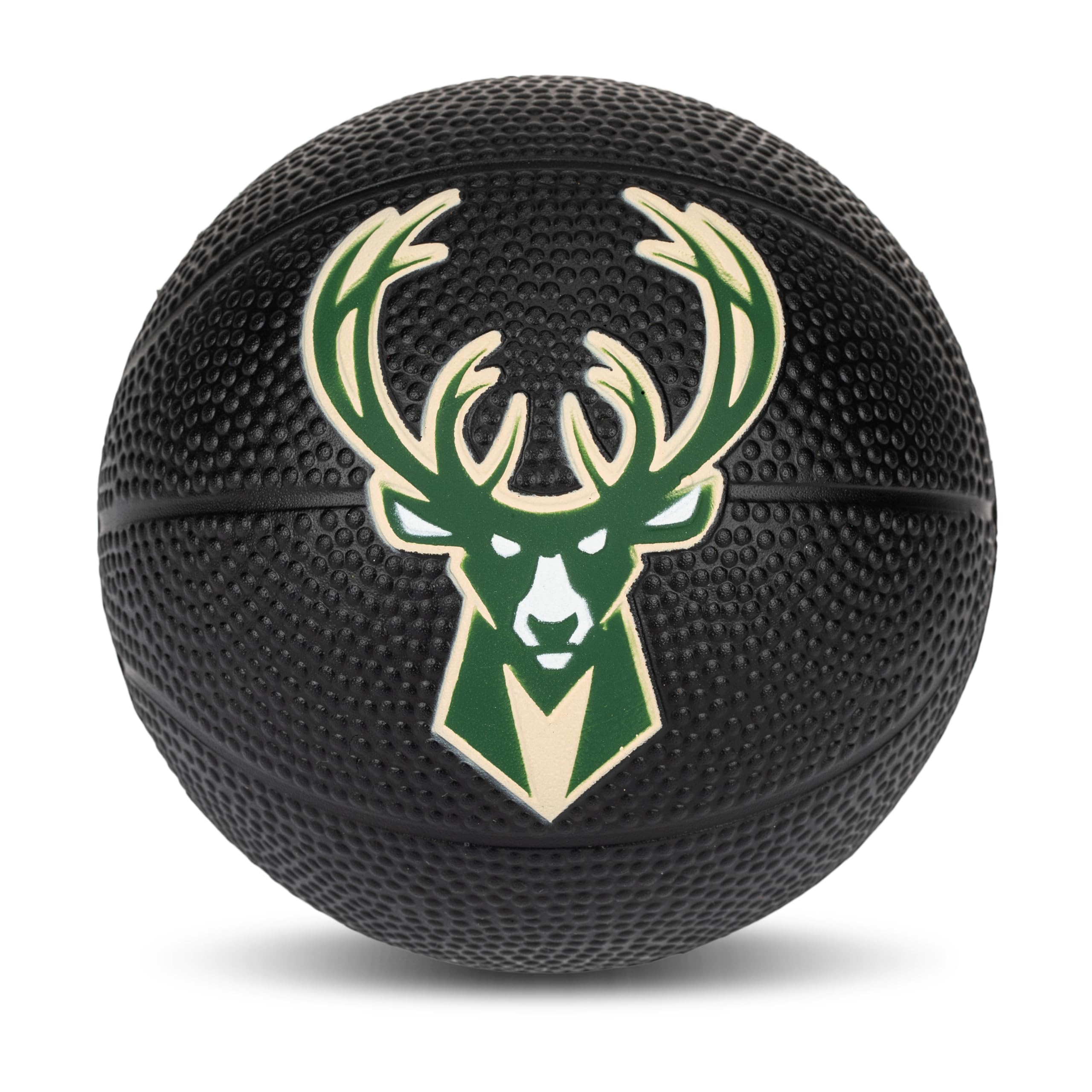 Franklin Sports Nba Milwaukee Bucks Mini Foam Basketball - Kids 5.5'' Inch Toy Basketball For Over The Door + Mini Indoor Hoops