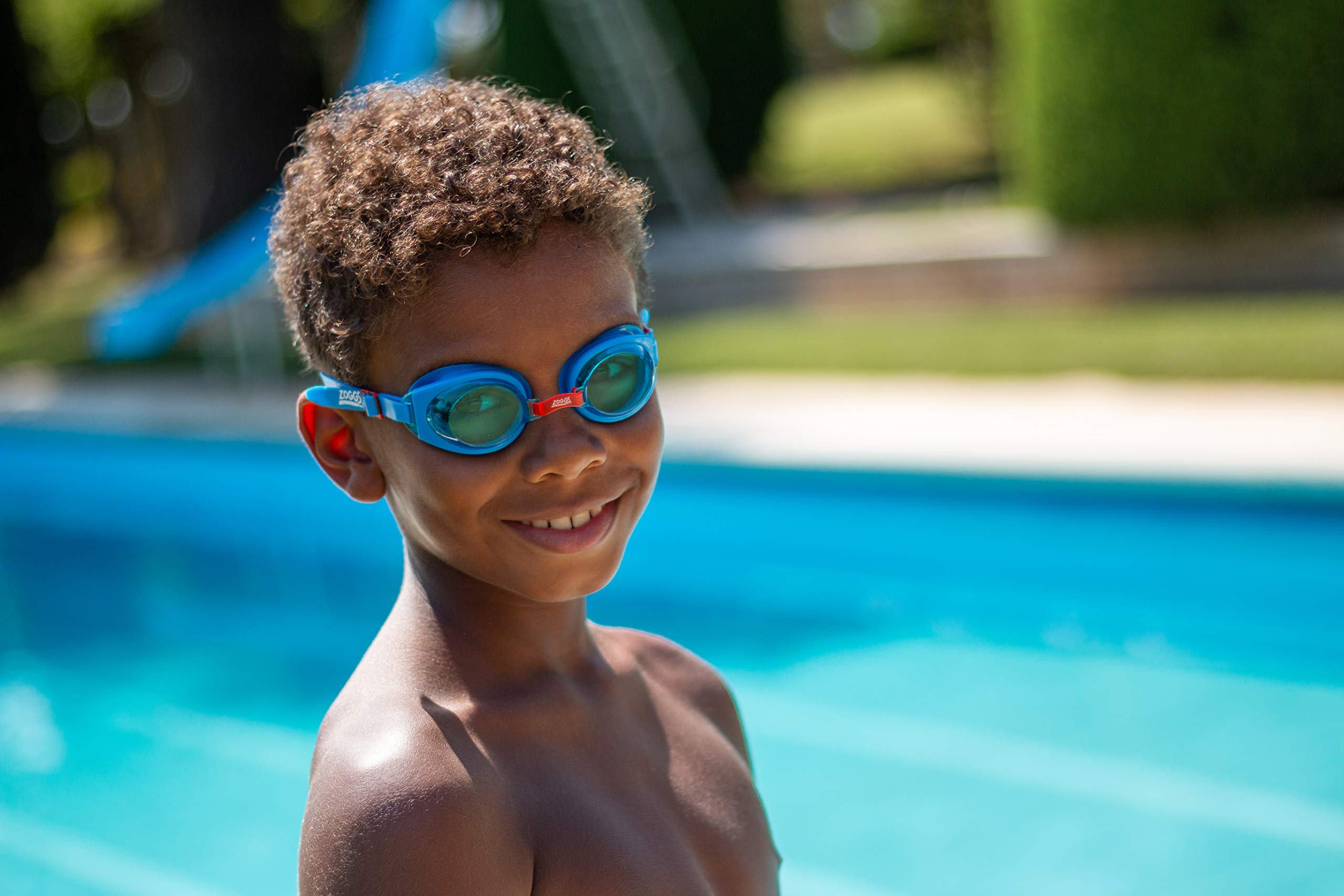 Zoggs Ripper Junior Kids Uv Anti Fog Swimming Goggles (6-14 Years) Bluered