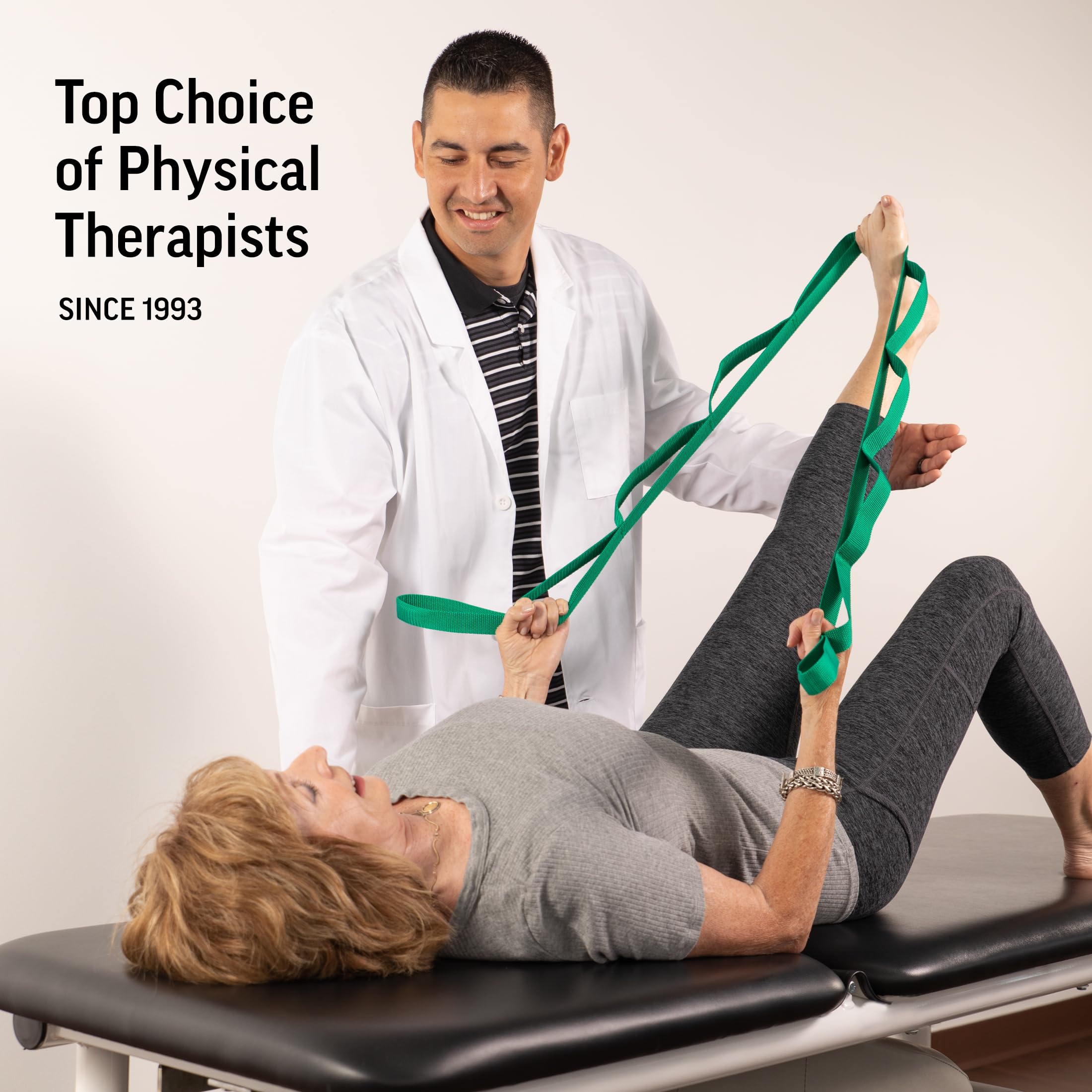 The Original Stretch Out Strap With Exercise Book - Made In The Usa By Optp - Top Choice Of Physical Therapists, Athletic Traine