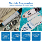 Coolwave 10Ft Inflatable Boat Fenders, Upgraded Boat Bumper For Docking, Heavy Duty Dock Fender With Storage Bag, Dock Bumper Fo