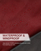 C-Light Outdoor Hooded Blanket, Wearable Stadium Blankets Waterproof Windproof, Emergency Warm Blanket For Rain&Cold Weather - P
