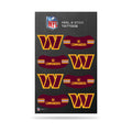 Rico Industries NFL Football Washington Commanders Peel & Stick Temporary Tattoos - Eye Black - Game Day Approved!