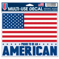Wincraft Patriotic Usa Usa Patriotic 5'' X 6'' Multi-Use Decal -Clear Bckrgdwincraft Usa Patriotic 5'' X 6'' Multi-Use Decal -Cl