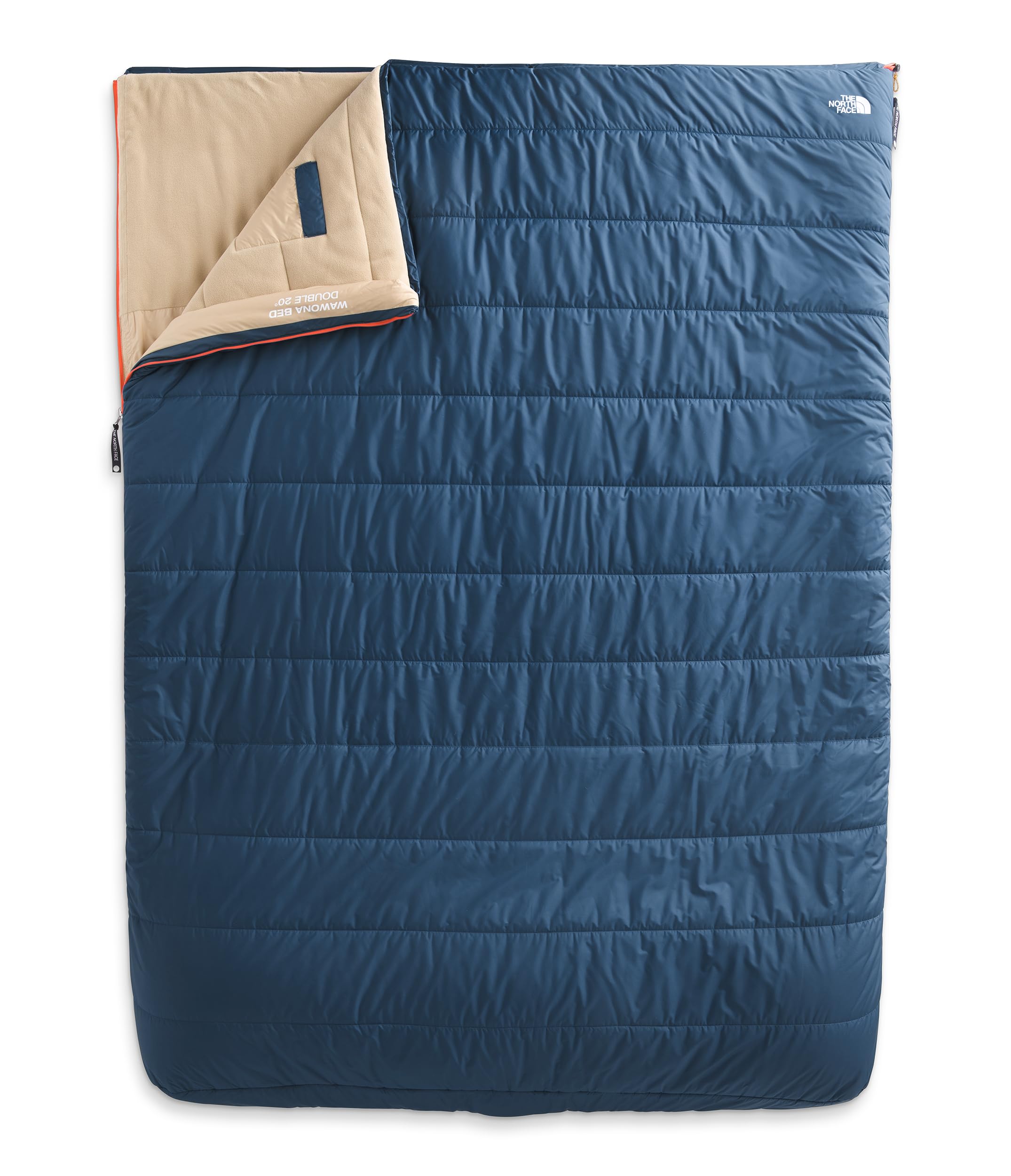 THE NORTH FACE Wawona Bed Double 20 Sleeping Bag - 2-Person 20F / -7C Insulated Camping Bag, Insulation, Water Repellent, Shady 
