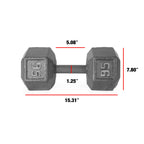 CAP Barbell Solid Hex Single Dumbbells (95-Pound)