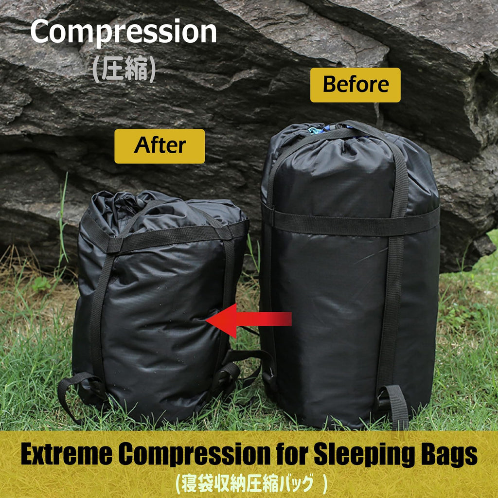 Azarxis Compression Stuff Sack Water-Resistant Ultralight Sleeping Bag Storage Bag Space Saving Gear For Traveling Camping Hikin