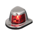 Attwood 66319R7 Red Incandescent Sidelight - Deck Mount, 1-Mile and 112.5-Degree Light Visibility, Stainless Steel Housing
