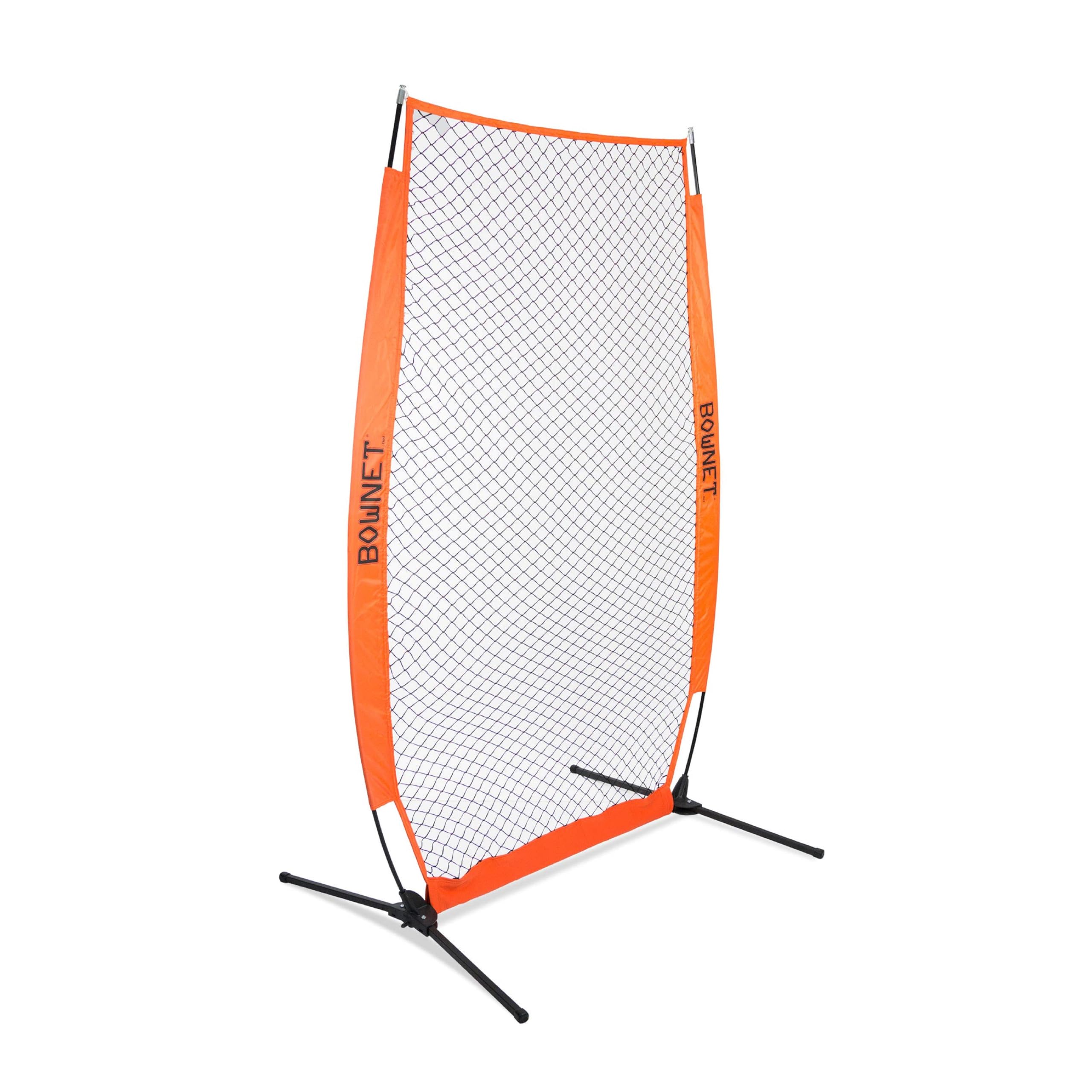 Bownet iScreen Baseball Softball Pitch Protection Net (7 x 7) Resilient Netting with 7 Feet of Protection for Hitting Batting 