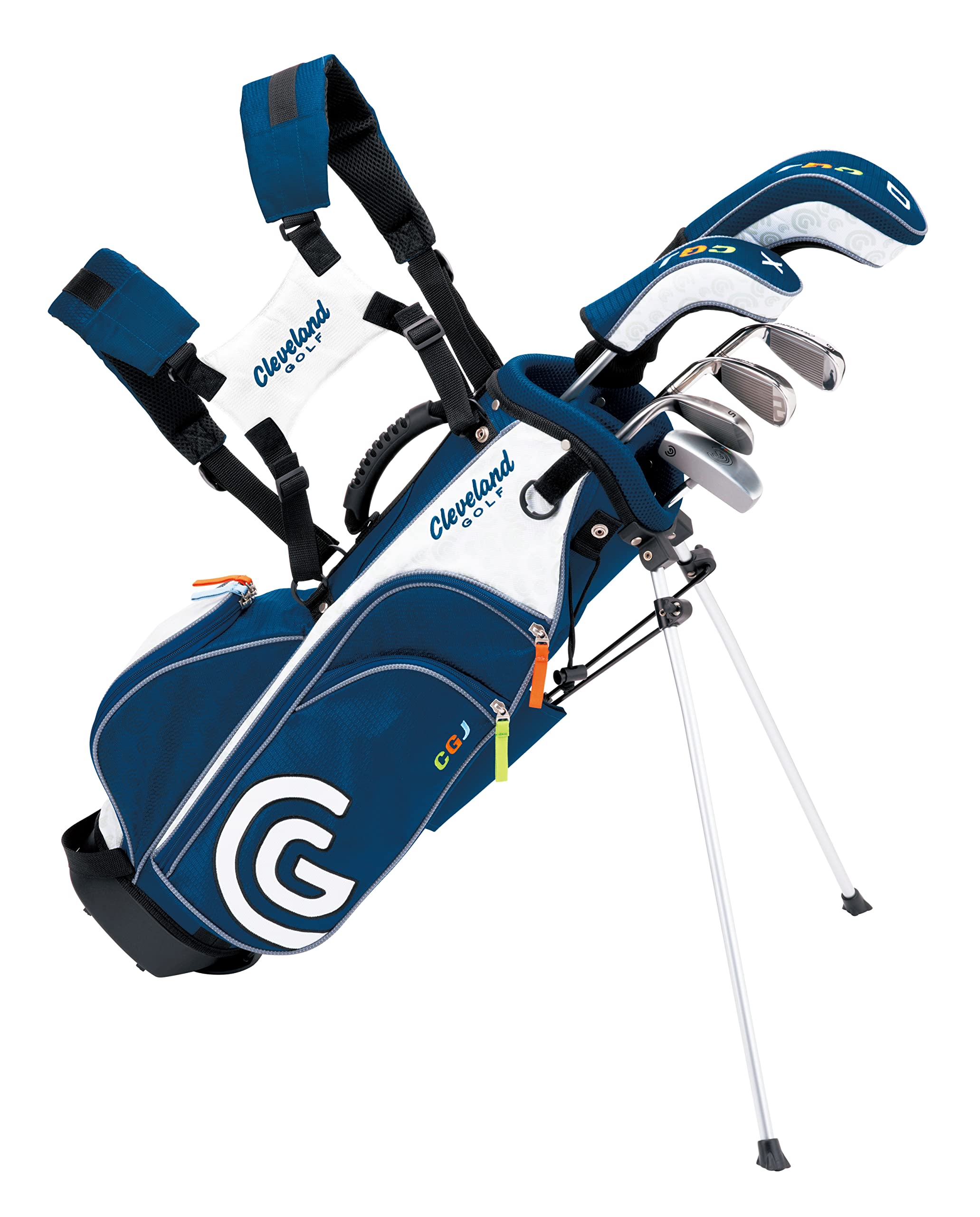 DUNLOP Cleveland Golf Cleveland Golf Junior Medium (6-Pack) for 7-10 Years (115cm-135cm) Lie Angle: 60(I#7), Blue