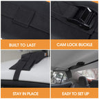 Heytrip Universal Soft Roof Rack Pads For Kayak/Surfboard/Sup/Canoe With 15Ft Tie-Down Straps And Storage Bag