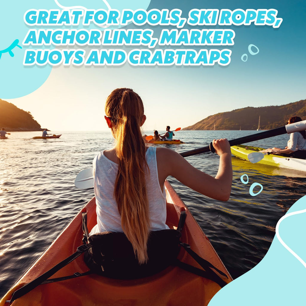 Lewtemi 4 Pcs Buoys Floats Rope Floats Marine, 4.72'' X 2.75'', 3/5'' Hole Deep Water Fishing Marker Buoys Bulk For Boats Swimmi