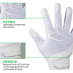 Cutters Football Gloves - Game Day Football Receiver Gloves with High Tack Silicone Grip, Superior Support and Protection - Soli