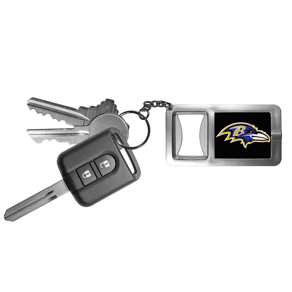 Nfl Siskiyou Sports Fan Shop Baltimore Ravens Flashlight Key Chain With Bottle Opener One Size Black