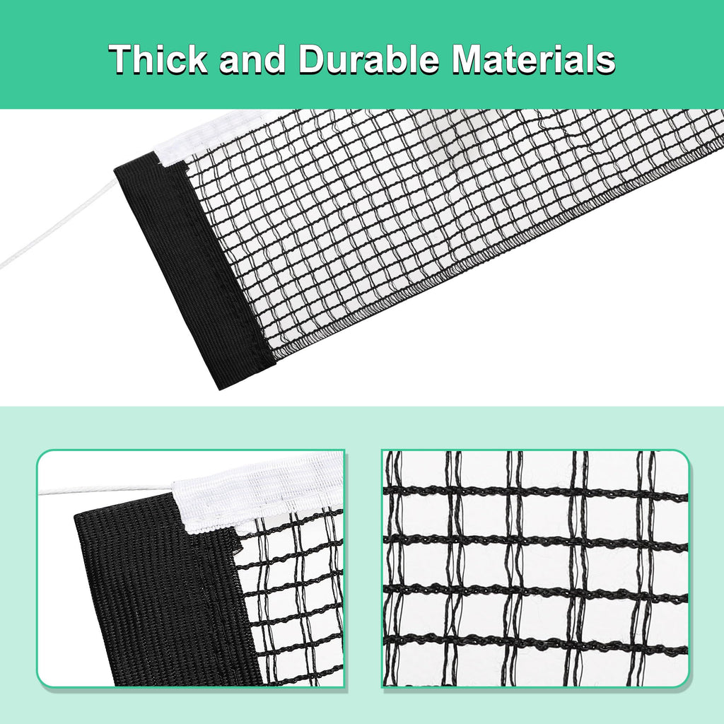 Uxcell Retractable Ping Pong Net For Any Table, Portable Table Tennis Net Replacement, Folding 68'' Nylon String Tension Ping Po