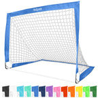 Gosports Team Tone 4 Ft X 3 Ft Portable Soccer Goal For Kids - Pop Up Net For Backyard - Royal Blue
