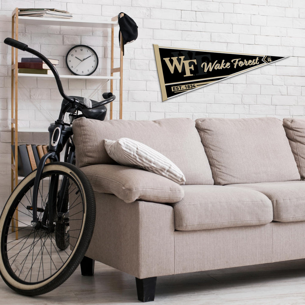 Rico Industries Ncaa Wake Forest Demon Deacons Classic 12'' X 30'' Felt Wall D  Cor Pennant - Great For Home/Bed Room/Man Cave D