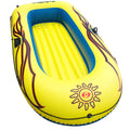 SOLSTICE Inflatable Boat Rafts 3 Person for Adults & Kids Comes W/ Pole Oar Holders Cushioned Comfortable Base Grab Line 8 Ft Si