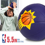 Franklin Sports Nba Phoenix Suns Mini Foam Basketball - Kids 5.5'' Inch Toy Basketball For Over The Door + Mini Indoor Hoops - N