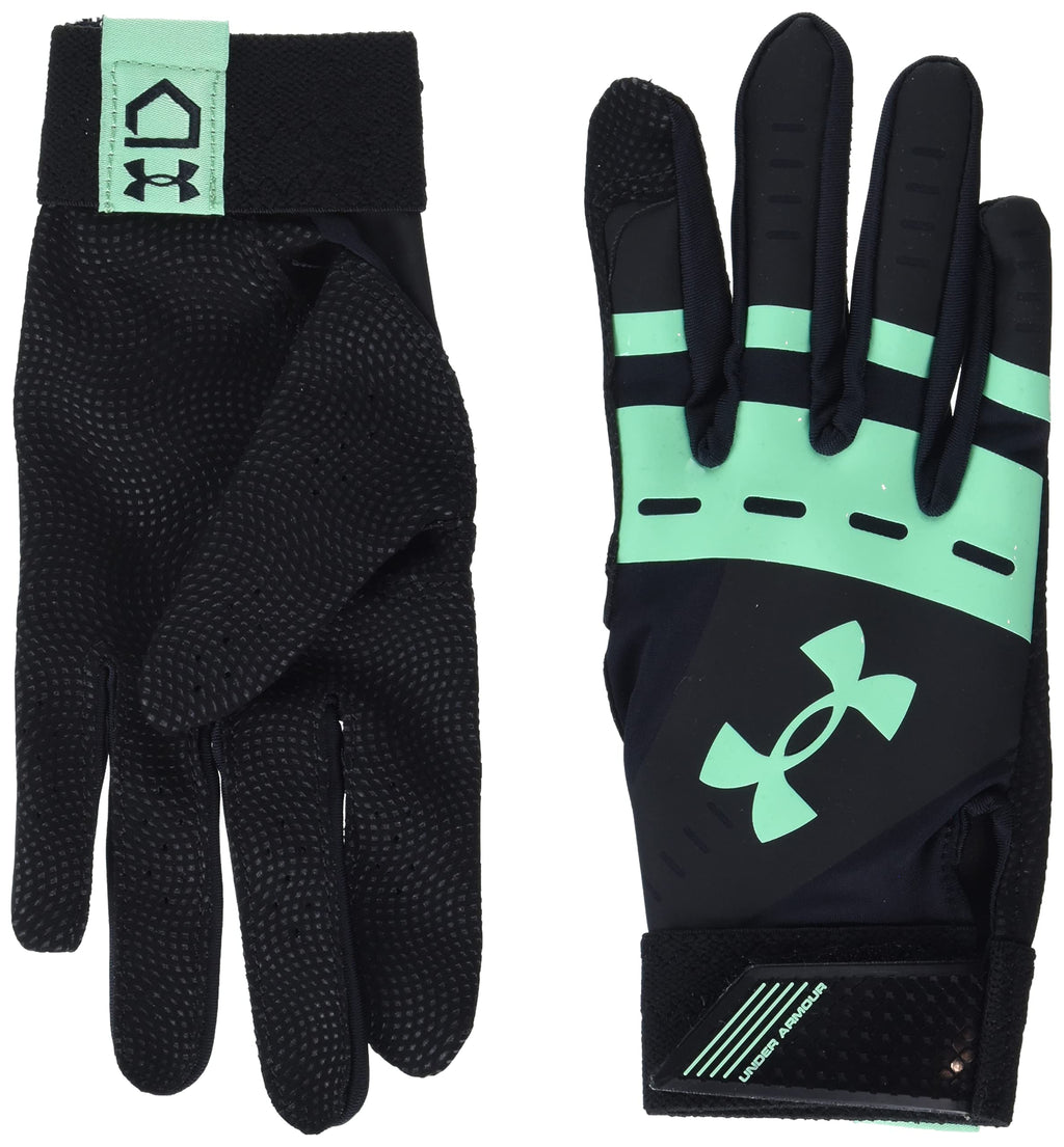 Under Armour Womens Radar Softball Gloves , (002) Black / Antifreeze / Antifreeze , Medium