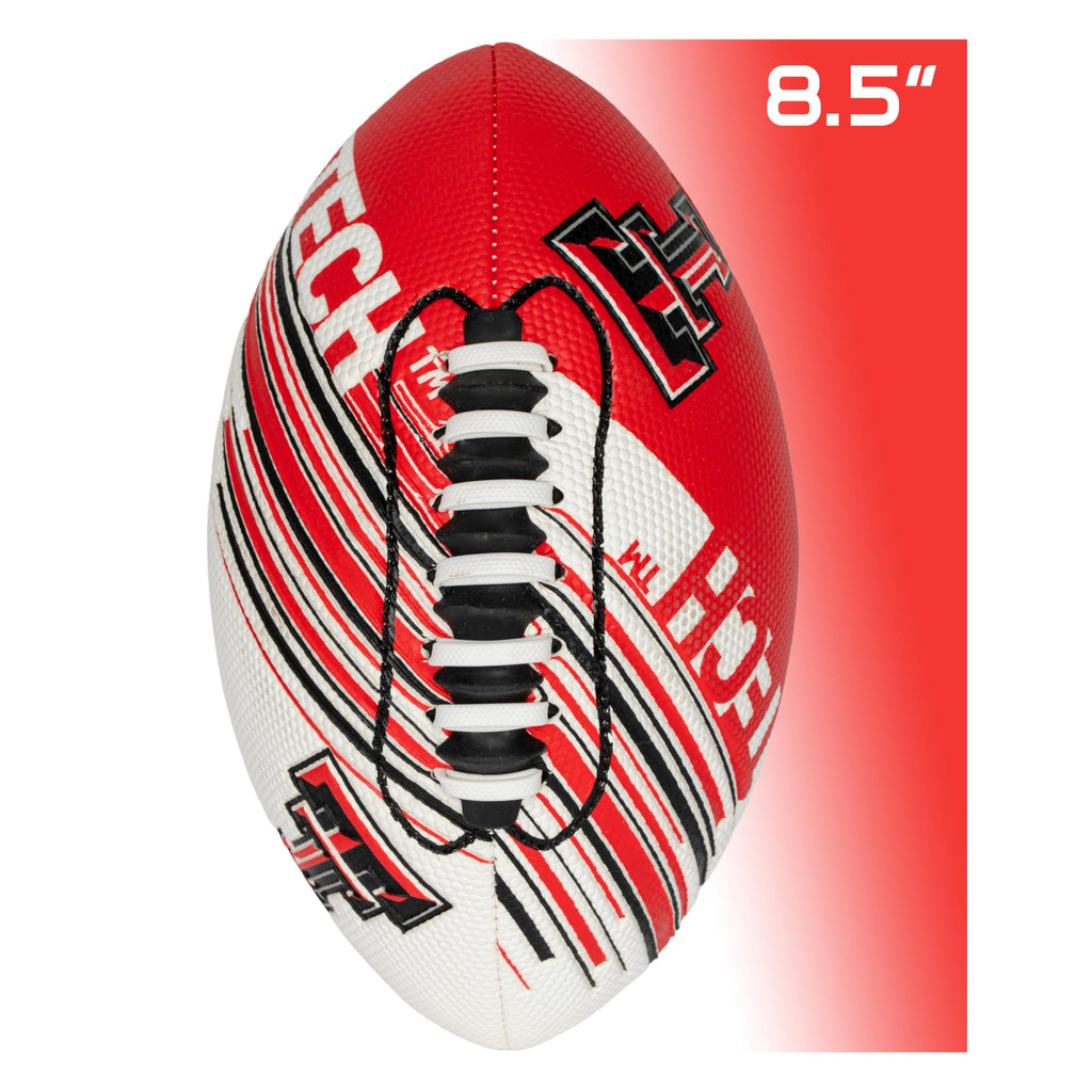 Franklin Sports Texas Tech Raiders Foam Football - Youth Mini Football For Kids - 8.5'' Junior Soft Foam Ball - Spacelace Easy G