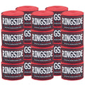 Ringside Cotton Standard Boxing Handwrap (Pack Of 10), Red