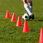 Novelty Place 7 Inch Multipurpose Training Cones (Set Of 12), Soft & Durable Traffic Cone For Safety, Agility, Soccer, Football