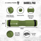 Gymreapers Barbell Squat Pad - Protective Bridge Pad For Hip Thrust, Squats, Lunges - Hip Support, Neck Protection For Bar (Gree